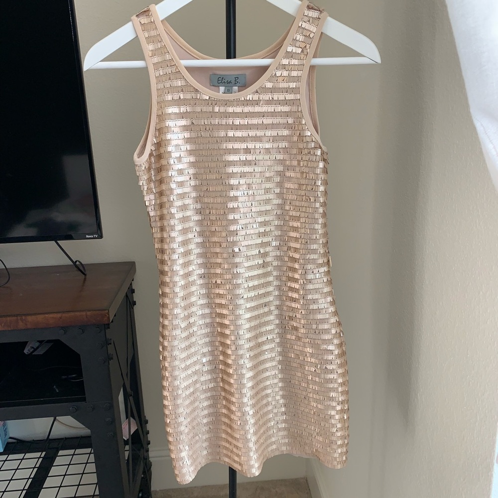 Girl Elisa. B copper dress